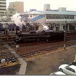 木更津駅で『C57180』蒸気機関車をみた